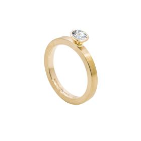 Gelbgold, Ringe, Schmuckwerk Alpen Solitairering GT514-GG