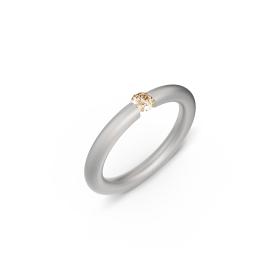 Platin, Ringe, Niessing Spannring® Antares  N341983-0.16ct-cinnamon-satin-pt