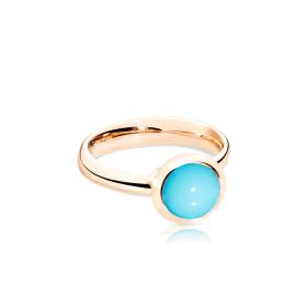 Roségold, Ringe, Tamara Comolli BOUTON Ring small Türkis R-BOU-s-Tur-rg