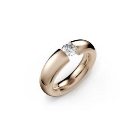 Roségold, Ringe, Niessing Spannring® Oval  N141793-0.5ct-gloss-rw