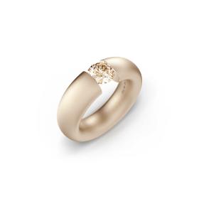 Roségold, Ringe, Niessing Spannring® Oval  N141793-0.7ct-cinnamon-satin-rw