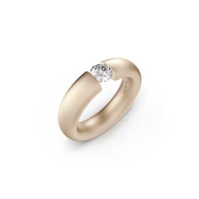 Roségold, Ringe, Niessing Spannring® Oval  N141793-0.5ct-satin-rw