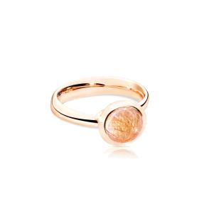 Roségold, Ringe, Tamara Comolli BOUTON Ring small Rutilquarz R-BOU-s-RutQuR-rg