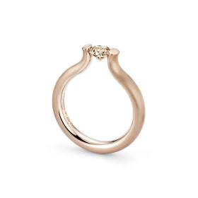 Roségold, Ringe, Niessing Spannring® Heaven  N371994-3.5mm-0.5ct-cinnamon-satin-rw