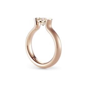 Roségold, Ringe, Niessing Spannring® Heaven  N371994-4mm-1ct-cinnamon-satin-rw