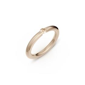 Roségold, Ringe, Niessing Spannring® Antares  N341983-0.12ct-cinnamon-gloss-rw