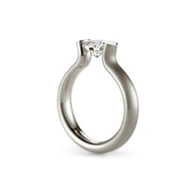 Weißgold, Ringe, Niessing Spannring® Heaven  N371994-4mm-1ct-satin-fg