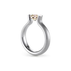 Platin, Ringe, Niessing Spannring® Heaven  N371994-4mm-1ct-cinnamon-satin-pt