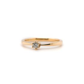 Gelbgold, Ringe, Juwelier Michels CLASSICS Solitär 0,10 Karat Gelbgold CRS-6-010-GG