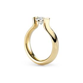 Gelbgold, Ringe, Niessing Spannring® Heaven  N371994-4mm-1ct-gloss-cy