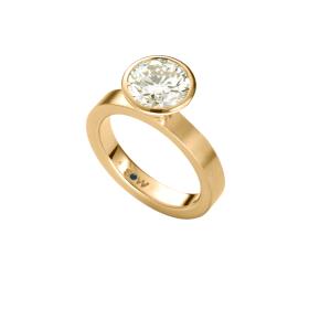 Gelbgold, Ringe, Schmuckwerk Alpen Solitairering GT524-GG