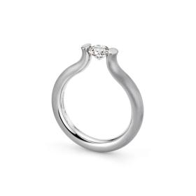 Platin, Ringe, Niessing Spannring® Heaven  N371994-3.5mm-0.5ct-satin-pt