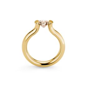 Gelbgold, Ringe, Niessing Spannring® Heaven  N371994-3.5mm-0.5ct-cinnamon-gloss-cy