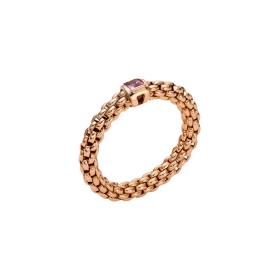 Roségold, Ringe, FOPE Flex'it Souls Ring mit rosa Saphir 09E08AX_B3_R_XRX_0XS