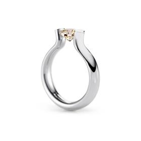 Platin, Ringe, Niessing Spannring® Heaven  N371994-4mm-1ct-cinnamon-gloss-pt