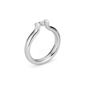 Platin, Ringe, Niessing Spannring® Heaven  N371994-3.3mm-0.25ct-gloss-pt