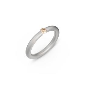 Platin, Ringe, Niessing Spannring® Antares  N341983-0.12ct-cinnamon-satin-pt