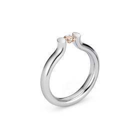 Platin, Ringe, Niessing Spannring® Heaven  N371994-3.3mm-0.25ct-cinnamon-gloss-pt