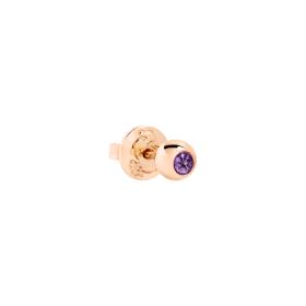 Roségold, Ohrringe, DoDo Ohrstecker Bollicine Roségold und Amethyst DHC4001-BOLLI-IY09R