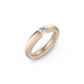 Roségold, Ringe, Niessing Spannring® Oval  N141793-0.25ct-satin-rw