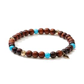 Gelbgold, Armschmuck, Tamara Comolli INDIA Armband Snakewood B-IND-SWTur-1-m-yg