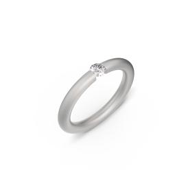 Platin, Ringe, Niessing Spannring® Antares  N341983-0.16ct-fvs1-satin-pt