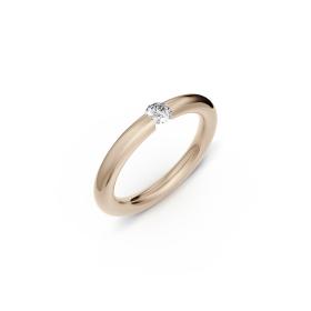 Roségold, Ringe, Niessing Spannring® Antares  N341983-0.16ct-fvs1-gloss-rw