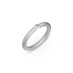 Platin, Ringe, Niessing Spannring® Antares  N341983-0.12ct-fvs1-satin-pt