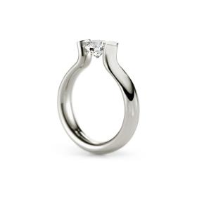 Weißgold, Ringe, Niessing Spannring® Heaven  N371994-4mm-1ct-gloss-fg