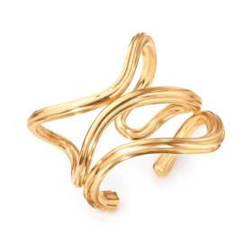 Gelbgold, Armschmuck, Ole Lynggaard Copenhagen Under The Sea Dreifach Armreif A3147-401