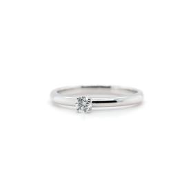 Weißgold, Ringe, Juwelier Michels CLASSICS Solitär 0,15 Karat Weißgold CRF-4-015-WG