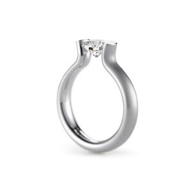 Platin, Ringe, Niessing Spannring® Heaven  N371994-4mm-1ct-satin-pt