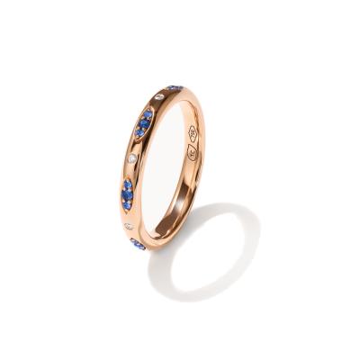 Ringe, Roségold, Tamara Comolli GYPSY Bandring Pavé  'Ocean' 