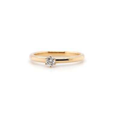 Ringe, Gelbgold, Juwelier Michels CLASSICS Solitär 0,15 Karat Gelbgold