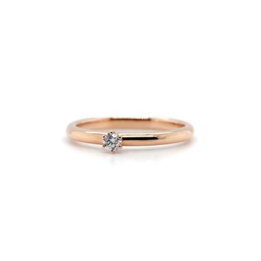 Ringe, Roségold, Juwelier Michels CLASSICS Solitär 0,10 Karat Roségold