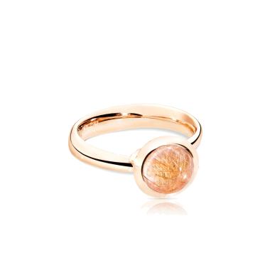 Ringe, Roségold, Tamara Comolli BOUTON Ring small Rutilquarz