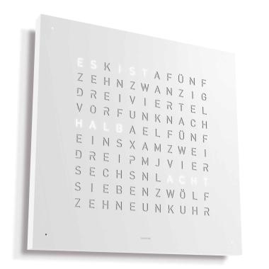 Qlocktwo CLASSIC EDITION WHITE PEPPER WAND-/TISCHUHR