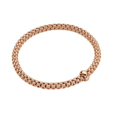 Armschmuck, Roségold, FOPE Flex'it Solo Armband mit weißem Brillanten