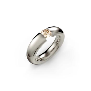 Ringe, Weißgold, Niessing Spannring® Oval 