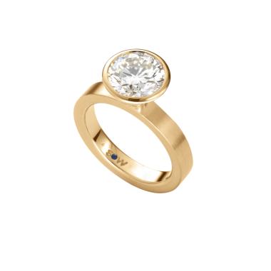 Ringe, Gelbgold, Schmuckwerk Alpen Solitairering