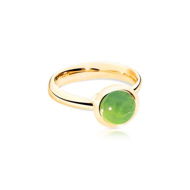 Ringe, Gelbgold, Tamara Comolli BOUTON Ring small Peridot