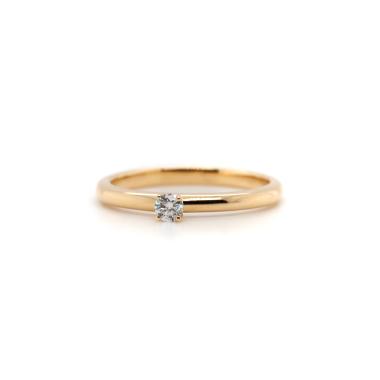 Ringe, Gelbgold, Juwelier Michels CLASSICS Solitär 0,10 Karat Gelbgold