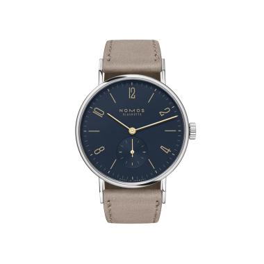 Damenuhr, Handaufzug, NOMOS Glashütte Tangente nachtblau