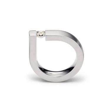 Ringe, Platin, Niessing Spannring® Bauhaus 