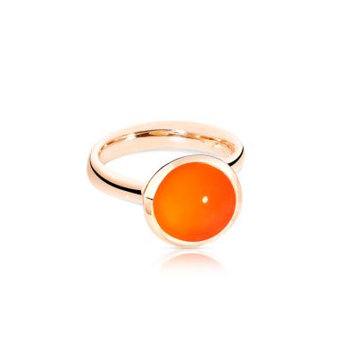 Ringe, Roségold, Tamara Comolli BOUTON Ring large Karneol